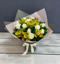 Букет цветов из:  Орхидеи и Розы #REPLACE_PRED# Курске