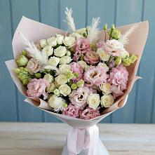 Букет цветов из:  Альстромерии и Розы #REPLACE_PRED# Курске