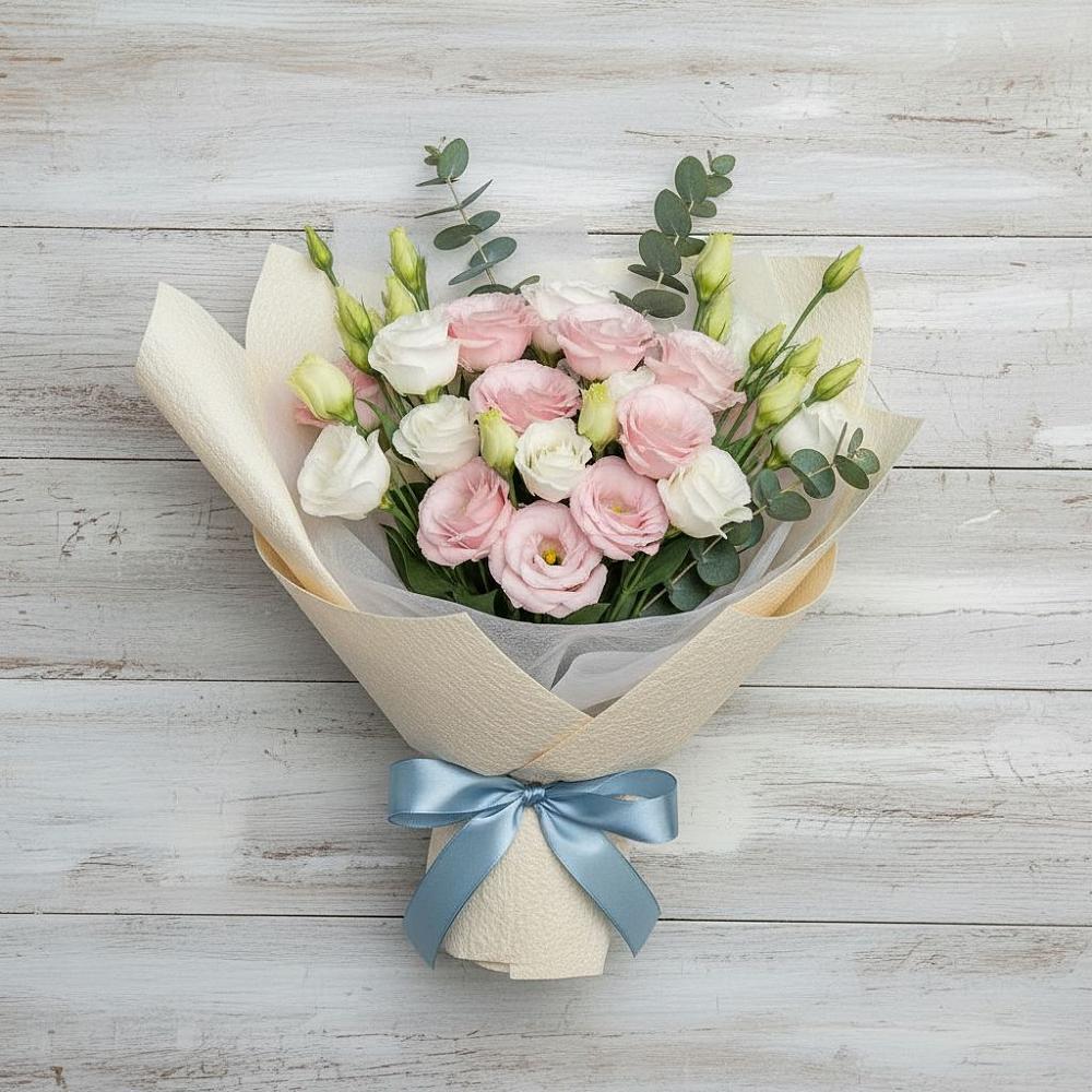 Букет цветов из: Лизиантусы в Курске